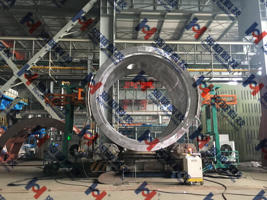 【感應加熱應用】核電裝備K2防城港徐大堡穩壓器筒節，CAP1400安注箱筒